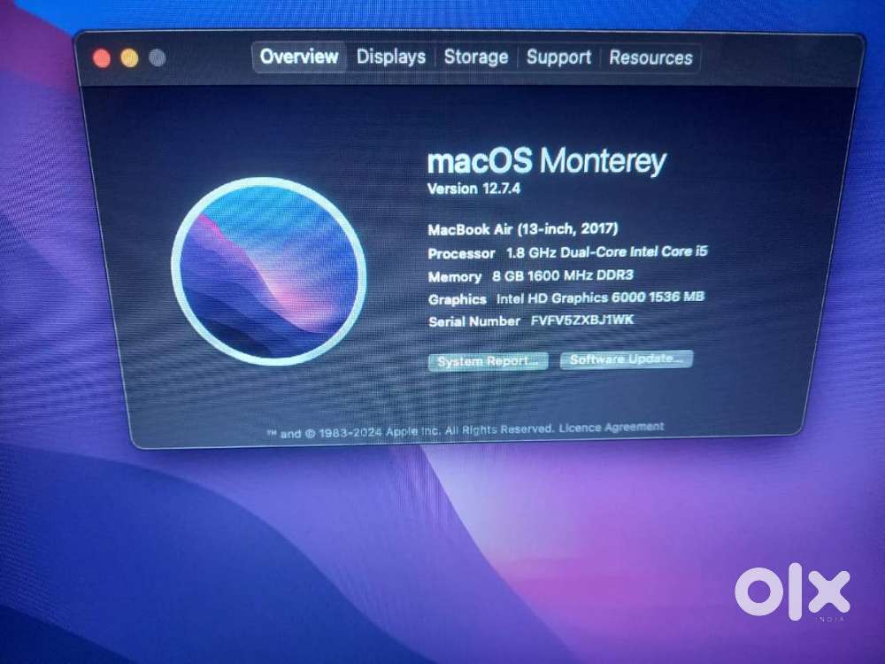 Macbook Air 256GB (upgradable to Gen 4 2tb)