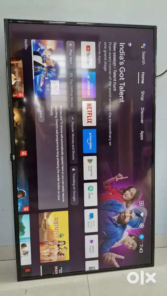 BPL LED Android TV - 50 UHD 4K TV (Used)