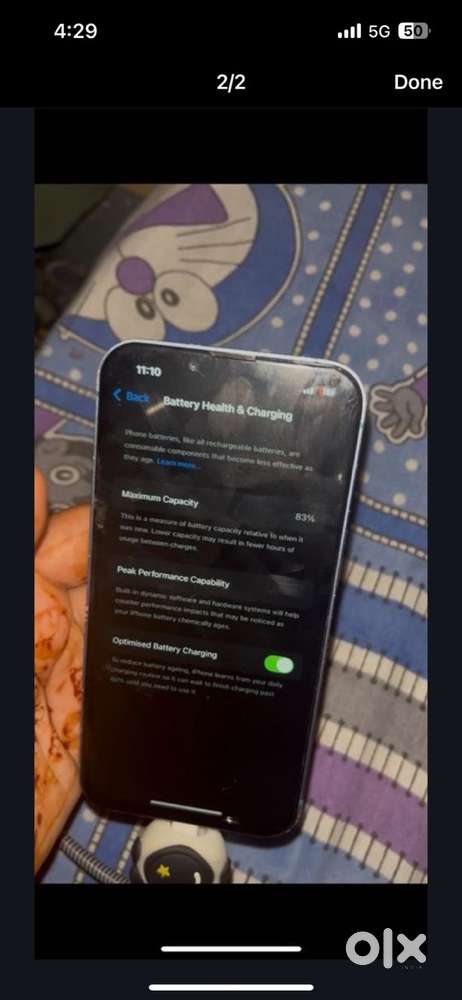 Iphone13 battery health 83%