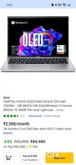 Acer Swift Go 14 OLED-i5 13500H