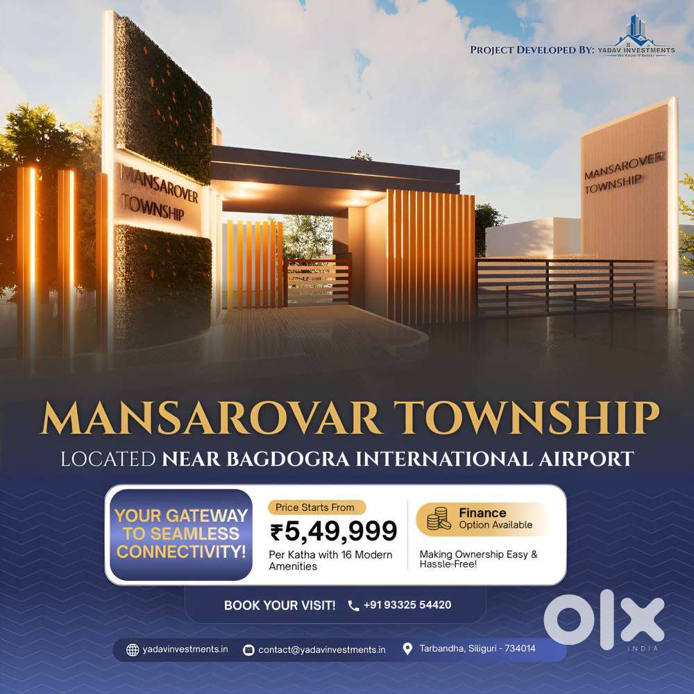 1.	Siliguri’s Premium Township – Near Bagdogra Airport, SILIGURI