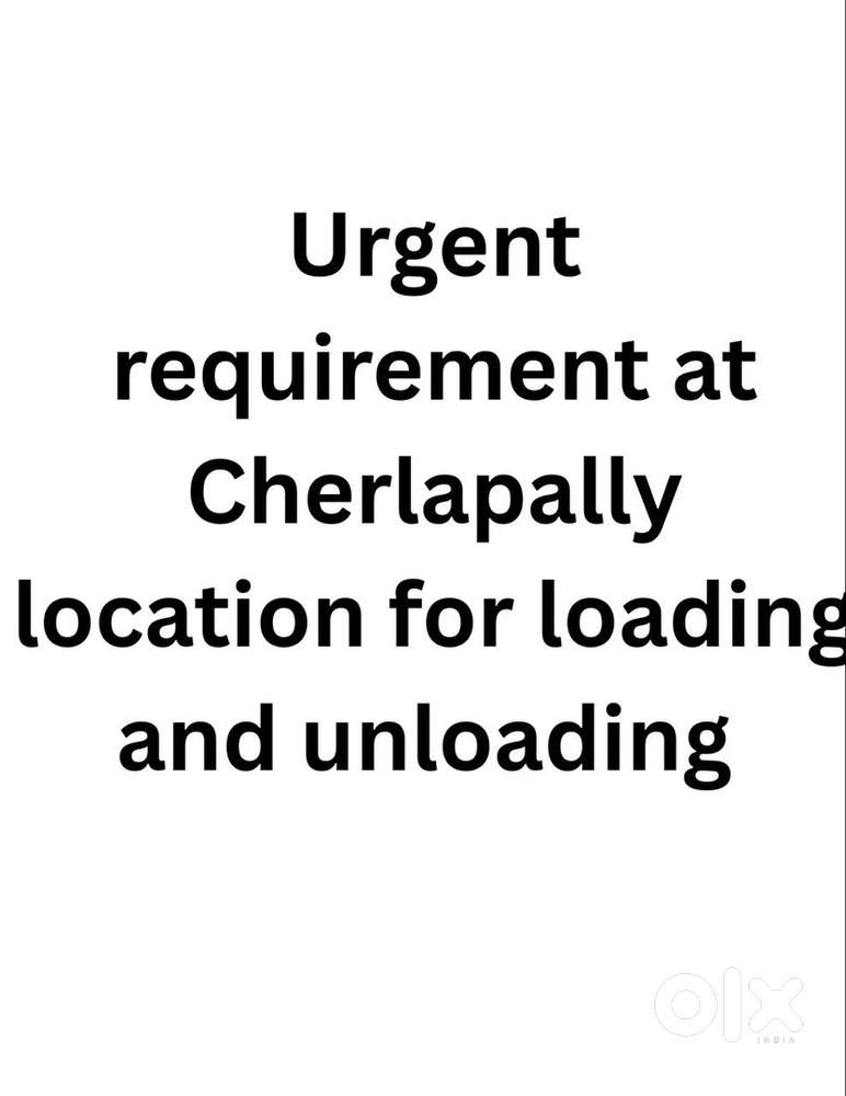 Loading & Unloading jobs