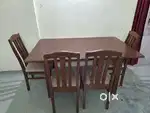 6 chair dinning table,wooden sagwan 5.5k