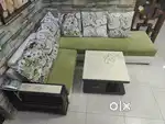 L shape Sofa with center table