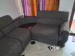 Sofa with corner table