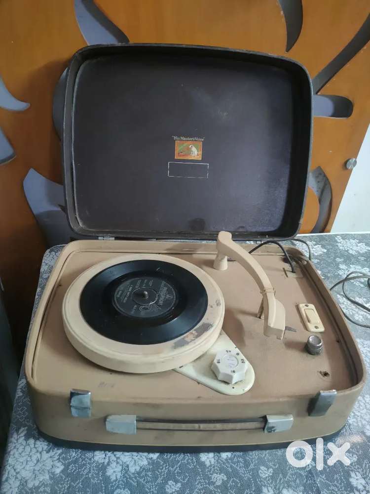 Rare and vintage HMV record player non working
