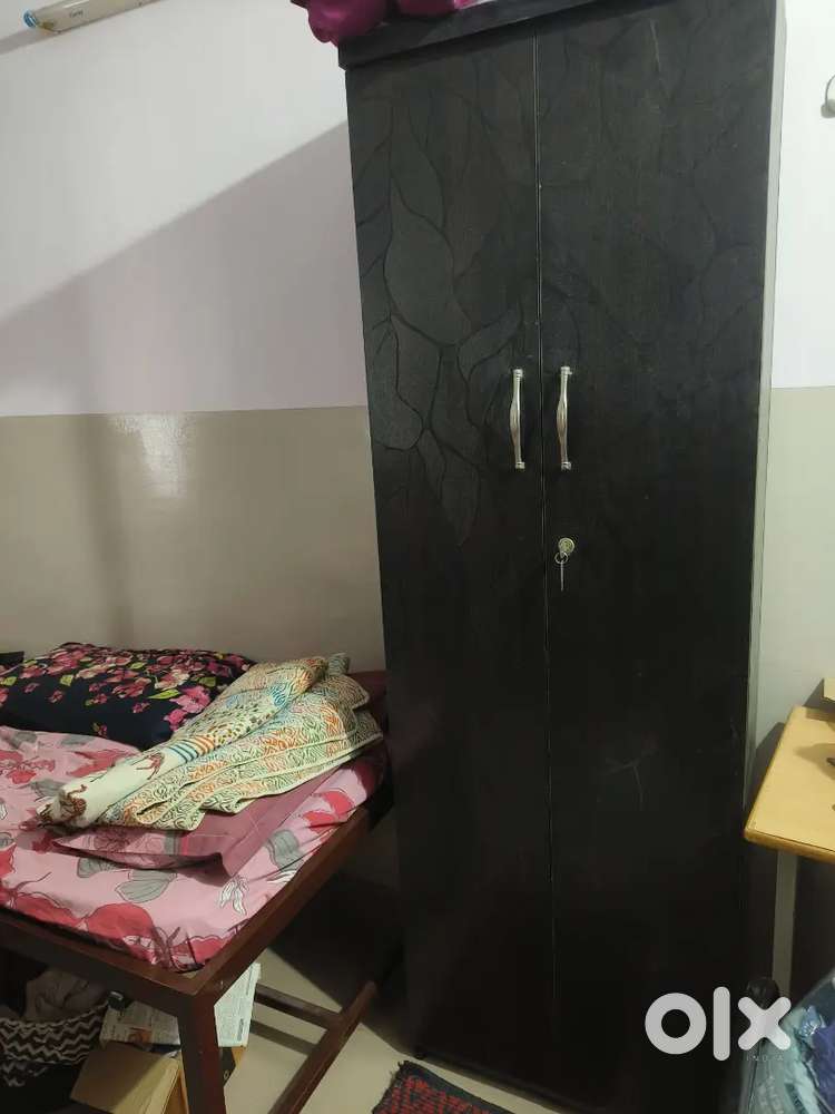 Coffee Brown 5-Tier Cupboard – Perfect for Hostel/PG/Home