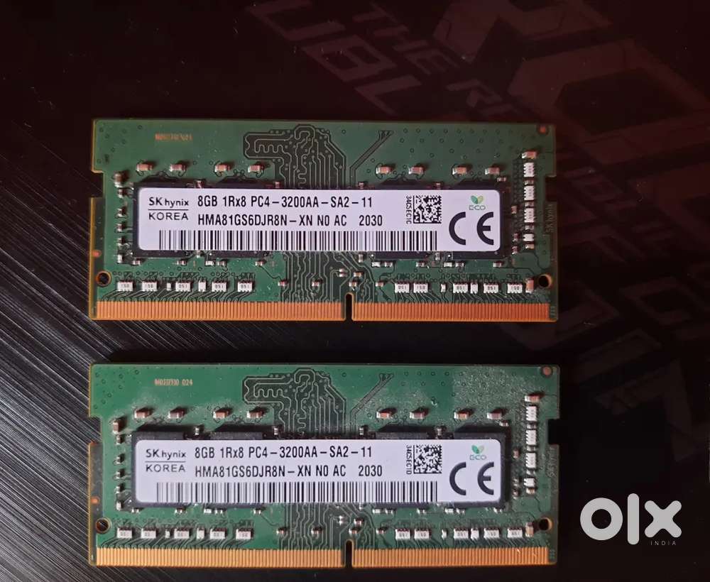 SK Hynix 8GB DDR4 3200MHz Laptop RAM (2×8GB) – Total 16GB  Tested