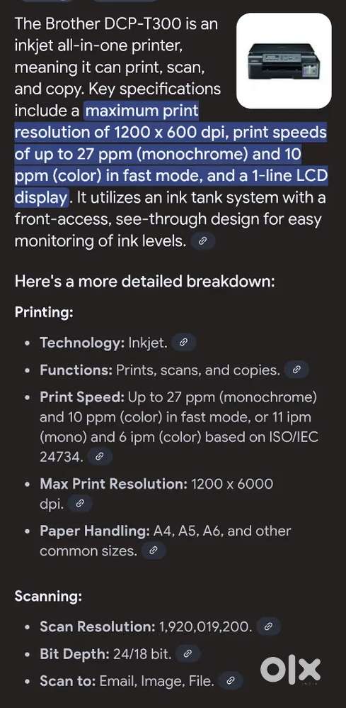 Brother DCP-T300 Printer