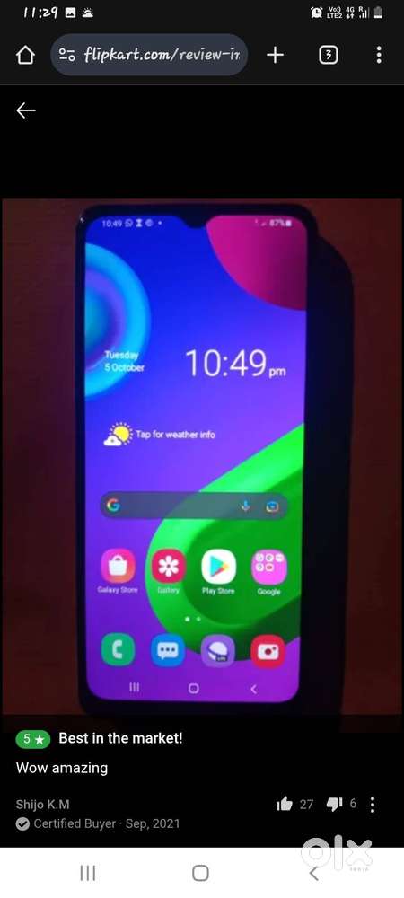 Samsung galaxy m02 3gb ram 32gb rom for sale.