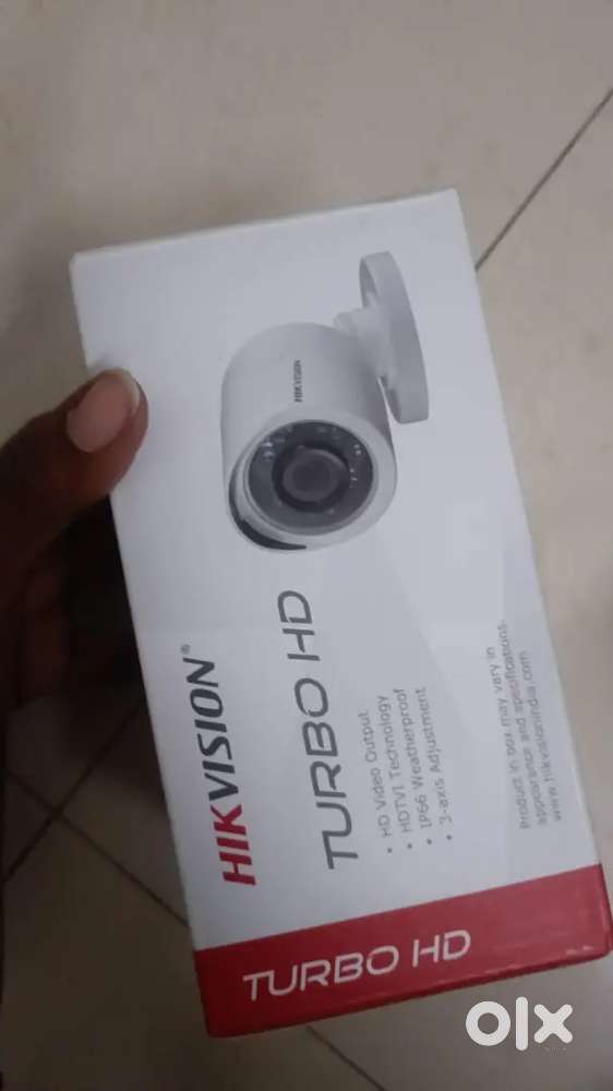 HIK vision TURBO HD DVR with 3 bullet cameras with wire roll,connector