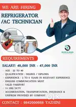 REFRIGERATOR / AC TECHNICIAN