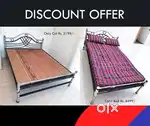 STEEL COT SALE SUPER FANCY BED NEW DOUBLE SINGLE 45er