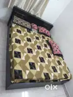 Cot with bed, Dining table (Rose wood), Chair, Teapoy