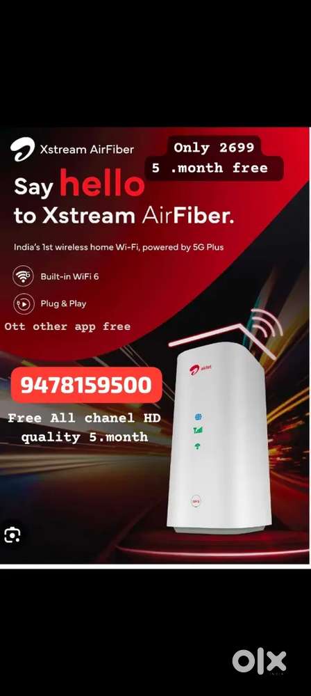 Airtel jio airfiber conection book now