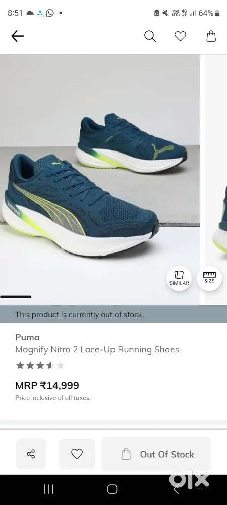 New puma nitro 2 shoes sell ( 9 size )