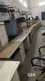 Used office table and rolling chair