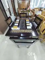 Stylish glass Dinning table available in starf dream furniture