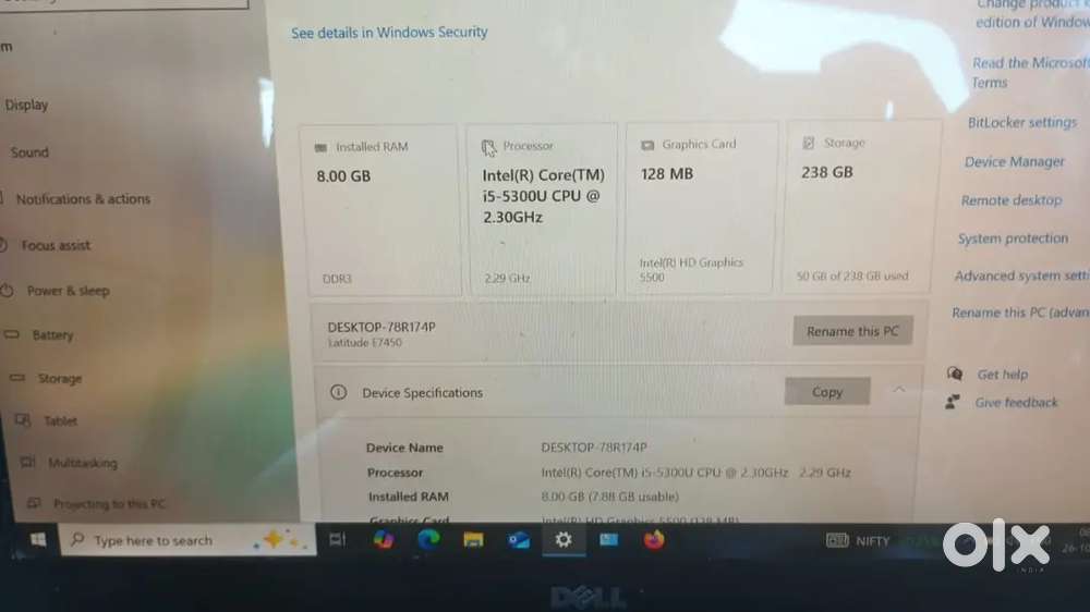 Laptop 6 month old