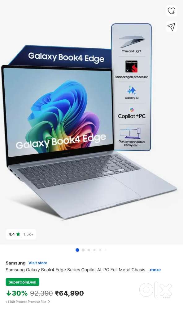 Samsung Galaxy Book4 Edge – 16GB / 512GB – Used 2 Days – Like New