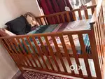 Baby wooden cot