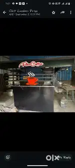 Coffee and fresh juice kiosk