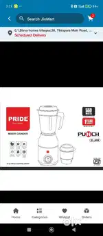 Mixer grinder with 2 jars