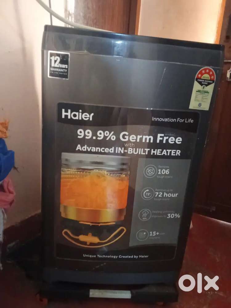 Haier top loading 8 kg waching machine