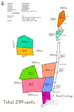 239 cents Land with road frontage @ Mankara, Kaalikavu-Pudur road.