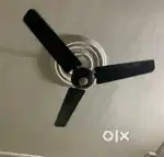 Black Ceiling Fan in Good Condition – Smooth Performance & Durable