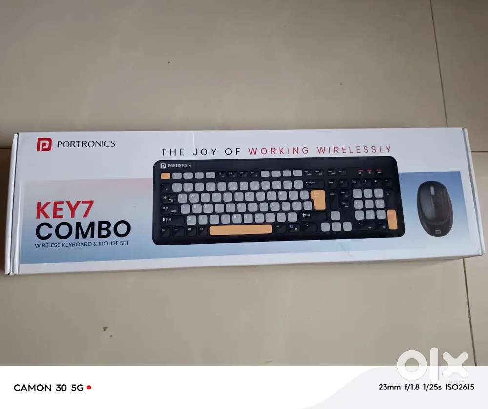 Keyboard and mouse(sealed pack-in warranty)750/-
