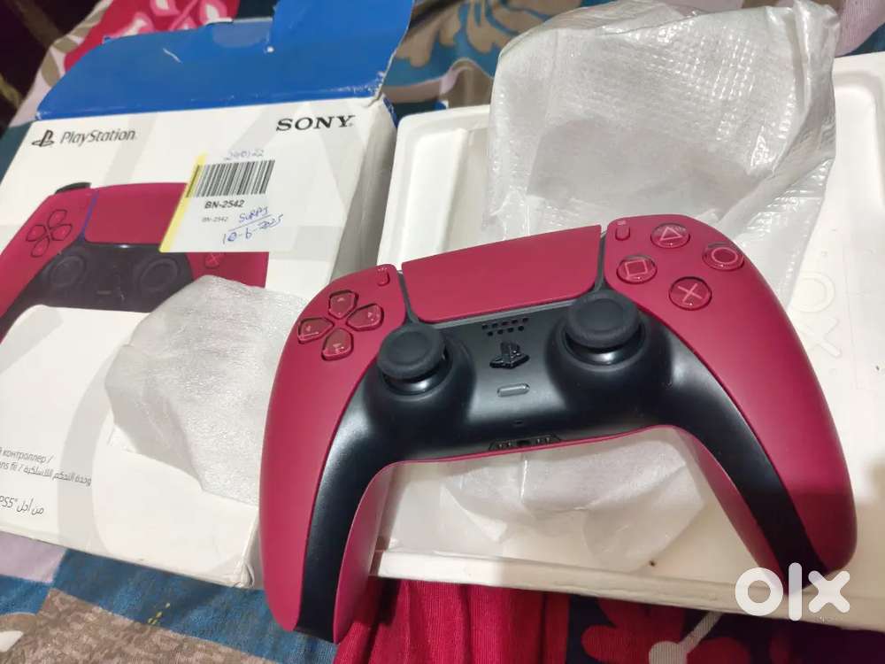 Sony DualSense wireless remote controls red