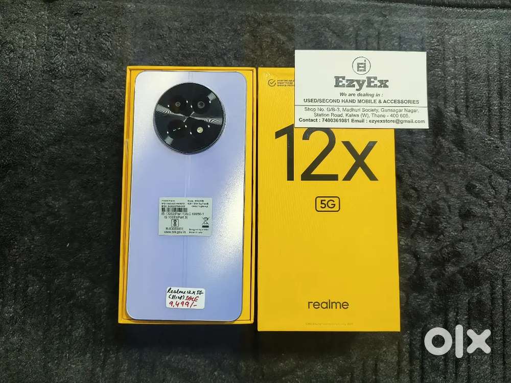 EZYEX SALE - Realme 12x 5G (8/128 GB) Available! #FollowUs