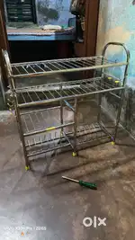 Stainless steel kitchen Rack in mind condition