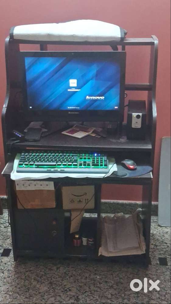 LENOVO 23 INCHES ALL IN ONE PC AND COMPUTER TABLE FOR SALE