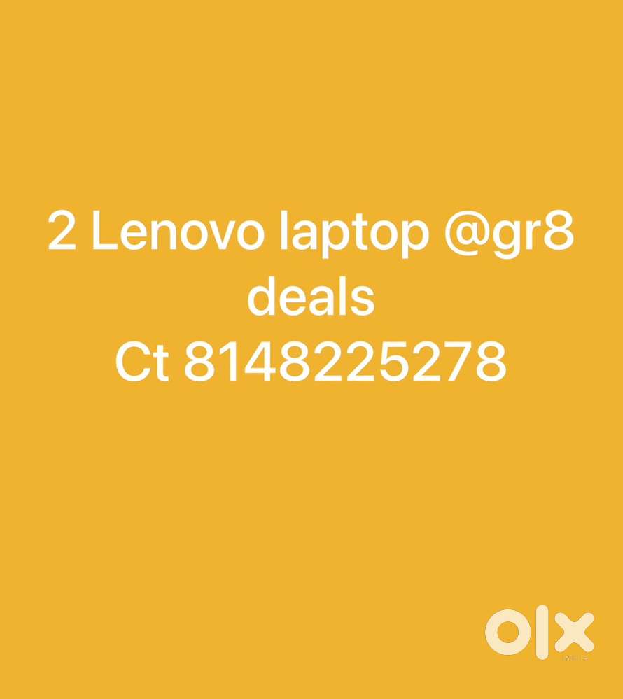 2 lenovo laptops @ gr8 deals