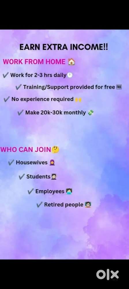 Online work from home