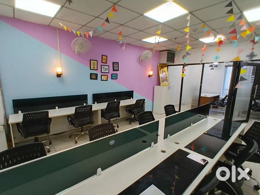 14 seater office with 2 cabins for rent