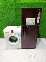 Two-in-One Delight, Samsung washing machine + lg double door Fridge
