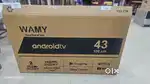 Wamy 43inch FULL HD ANDROID BORDERLESS 2YEAR WARRANTY NEW LED TV