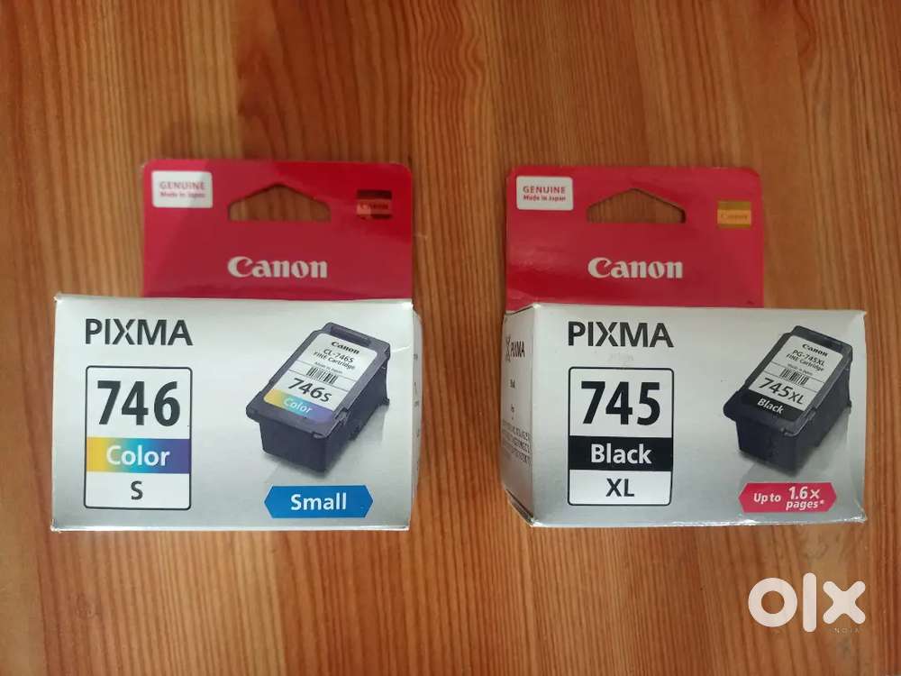 Canon printer sealed packed cartridges.