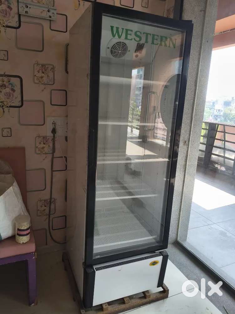 Glass door fridge