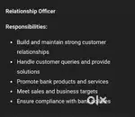 Relationship Officer