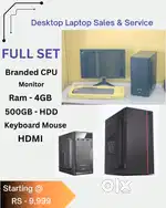 emi cod-cpu-laptop-desktop-computer-new-i5-ram-8gb-500gb hdd-wifi