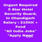 5 Star Hotel Security Guard Job  Chandigarh - All India