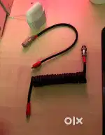 Custom handmade coiled cable Type C to C