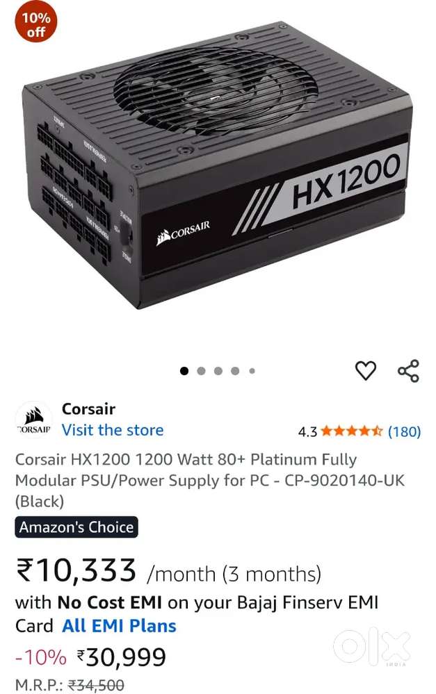 Corsair Hx1200 platinum Smps