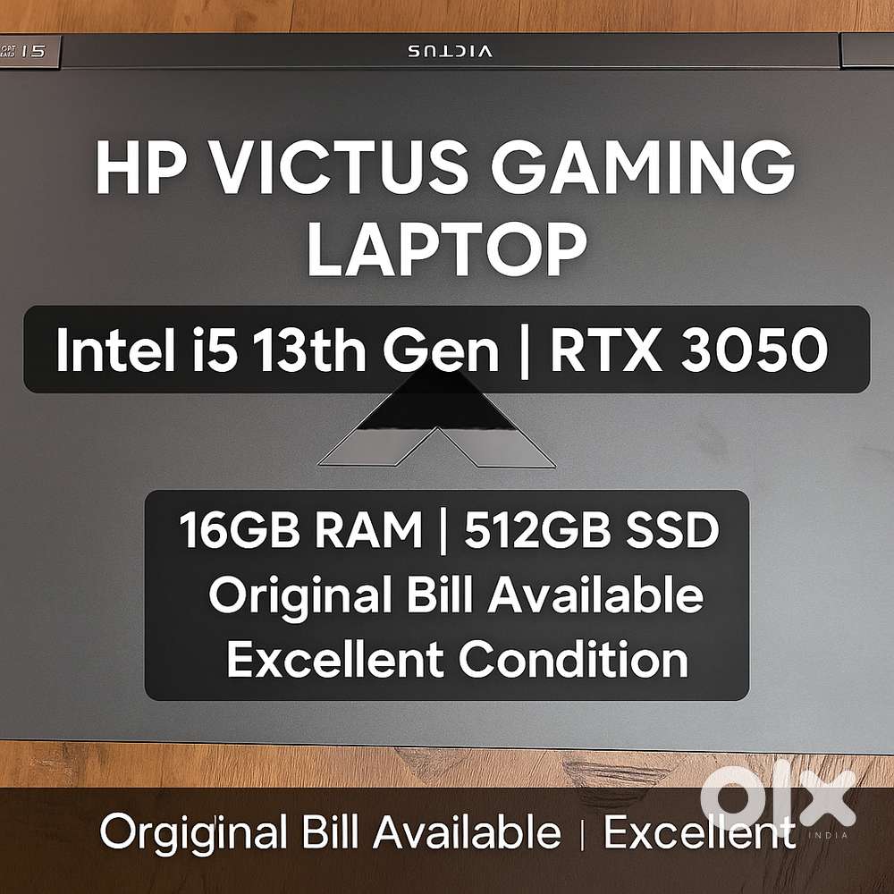 HP Victus Gaming Laptop i5 13th Gen  RTX 3050  Bill Available