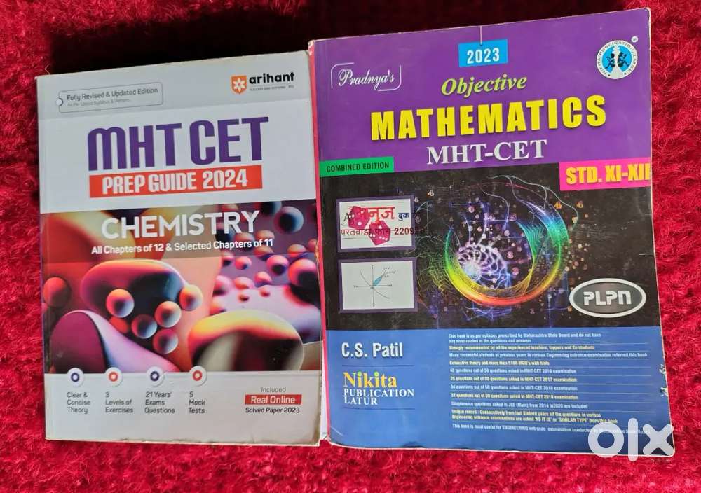 CET Chemistry & Maths Books (Good Condition)