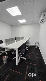 Fully furnished office space with well mentaine